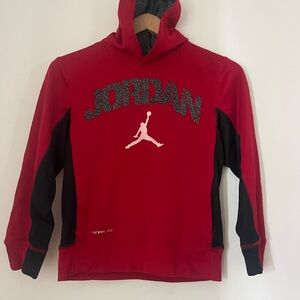 Boys Nike Jordan Red Hoodie size M 10/12